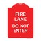 Signmission Designer Series Sign-Fire Lane Do Not Enter, Red & White Aluminum Sign, 18" x 24", RW-1824-23986 A-DES-RW-1824-23986 - alternate 1